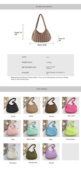 Pleated Cloud Bubble Crossbody Bag