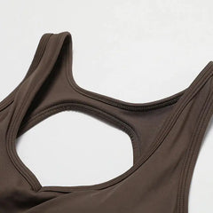 Square Neck Ribbed Romper