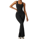 Backless Flare Yoga Bodysuit
