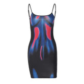 Made You Look Body Print Mini Dress