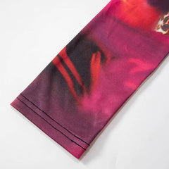 لا وقت لشرح بلوزة قصيرة بأكمام طويلة ومقطوعة