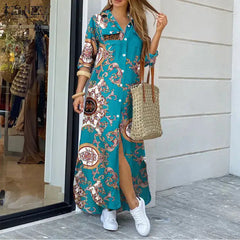 Floral Maxi Dress Bohemian Beachwear