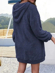 هودي خارجي بغطاء رأس مزدوج الوجه للشتاء