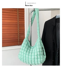 Pleated Cloud Bubble Crossbody Bag