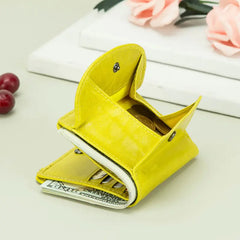 Genuine Leather Fashion Small Wallet