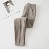 Winter Woolen High Waist Pants