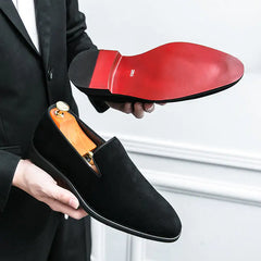 Red Bottom Dandelion Men's Leather