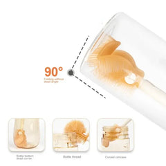 مجموعة فرشاة تنظيف زجاجات الأطفال