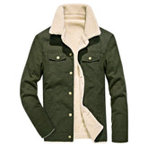 سترة مخملية سميكة مغسولة