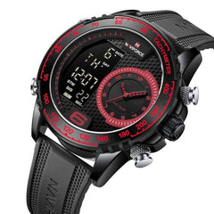 ساعة NAVIFORCE 9199 للرجال ذات شاشة رقمية مزدوجة