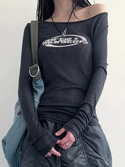 بلوزة فضفاضة بأكمام طويلة