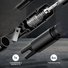 كاسر زجاج النوافذ العالمي للطوارئ