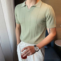 قميص بولو خطي