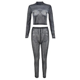 Mesh Legging Pant Set