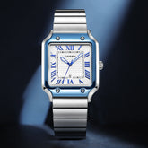 Roman Numeral Steel Watch