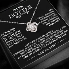 قلادة مع عقدة الحب