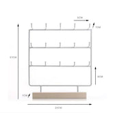 Metal Earrings Jewelry Display Stand Hook Up