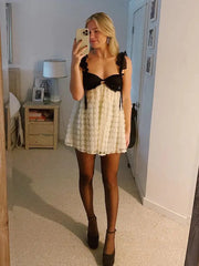 فستان صيفي قصير فضفاض بدون أكمام