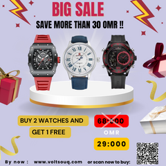 Limited Time Offer!" 3 watches only 29 OMR