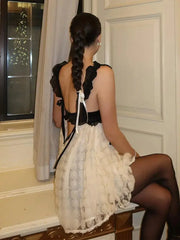 فستان صيفي قصير فضفاض بدون أكمام