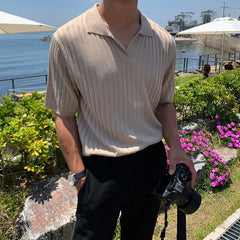 قميص بولو محبوك فاخر