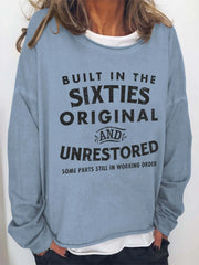 بلوزة نسائية بأكمام طويلة بتصميم ريترو