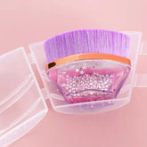 Violet Glitter Nail Dust Brush