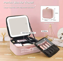 Led Mirror Cosmetic Bag