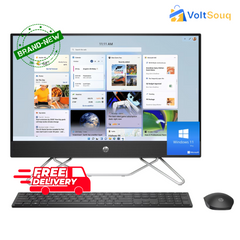 HP AIO 24-cb1004L Intel Core i5-1235U (الجيل الثاني عشر)/8 جيجابايت DDR4/512 جيجابايت SSD/23.8 بوصة غير تعمل باللمس/ أبيض 222 + ضريبة القيمة المضافة 222 5 227 257 269.85 30