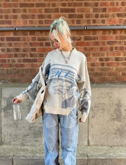 بلوفر محبوك تجريدي