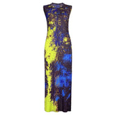 فستان بطبعات حمضية