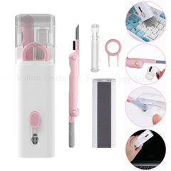 مجموعة فرشاة تنظيف لوحة مفاتيح الكمبيوتر 7 في 1