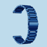 حزام ساعة من الفولاذ المقاوم للصدأ باللون الأزرق الداكن