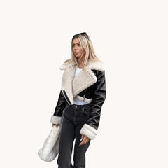 معطف من صوف الحملان مزدوج الجوانب