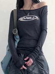 بلوزة فضفاضة بأكمام طويلة