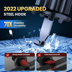 حامل هاتف معدني قوي مثبت في فتحة تهوية السيارة مع مستشعر الجاذبية