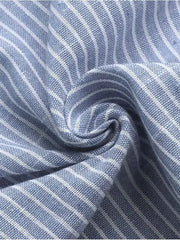 قميص مخطط بأكمام طويلة