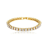 سلسلة سوار مرصعة بأحجار الراين الكريستالية اللامعة