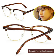 نظارات كلاسيكية مضادة للضوء الأزرق