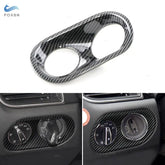 غطاء مقبض الباب من ألياف الكربون من FOXSN لسيارة بورشه ماكان 2014-2020