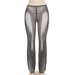 بنطال ضيق مطبوع عليه شعار So Persuasive