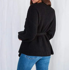 كارديجان محبوك بحزام