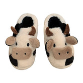 Cozy Cow Print Slippers