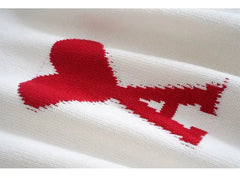 سترة ذات رقبة مدورة مصنوعة من الصوف البكر