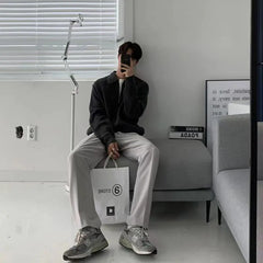 قميص بولو محبوك جديد للرجال لفصل الربيع والخريف