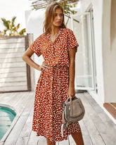 WOLF Kordelzug V-Ausschnitt Minikleid