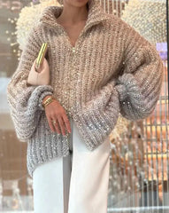 Elegant Sequin Sweater Women