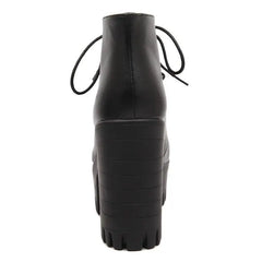 Chunky Block Heel Ankle Boots