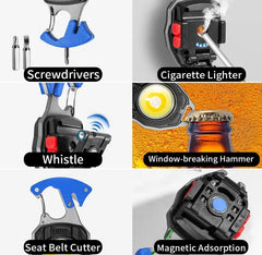 سلسلة مفاتيح مزودة بمصباح يدوي LED صغير