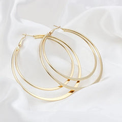 Big Hoop Large Circle Earrings